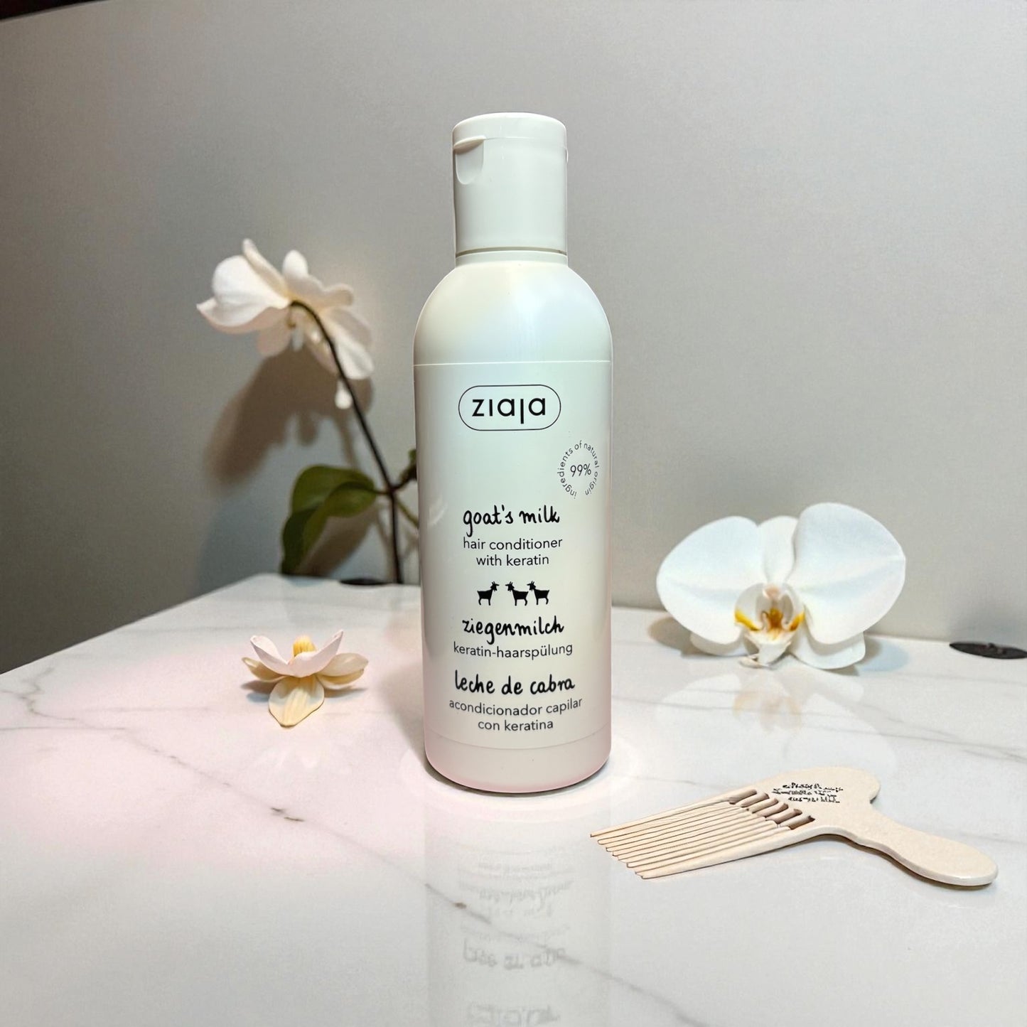 Après-Shampoing réparateur Kératine & Lait de Chèvre - 200ml