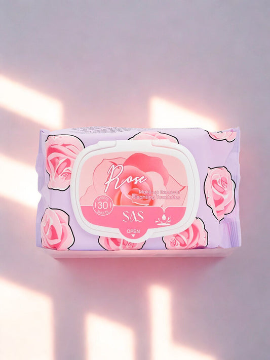 Lingettes Démaquillantes à la Rose