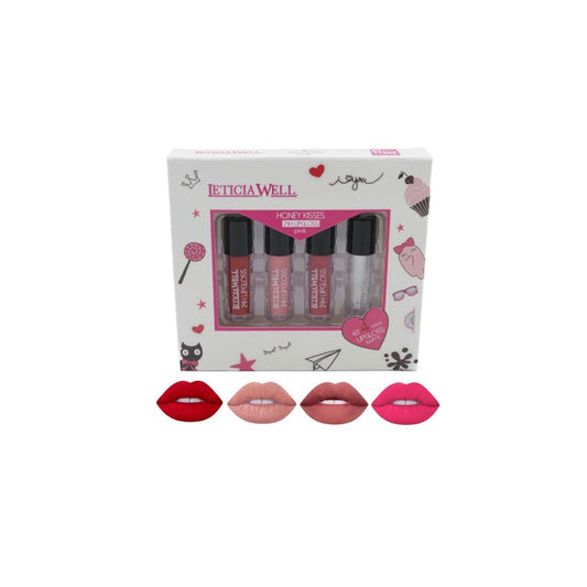 Kit 4 mini lipgloss LETICIA WELL